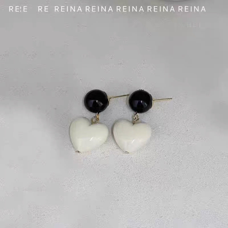 Wholesale Lovely Heart Alloy Ear Studs